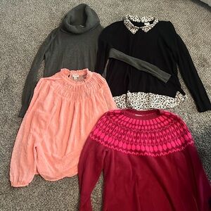 4 sweaters-j.crew and loft